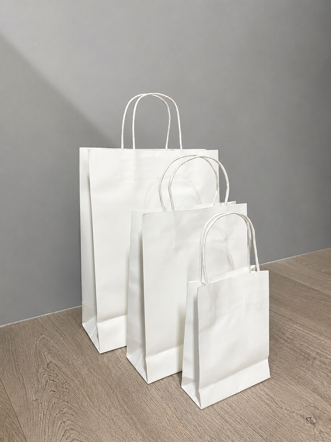White kraft paper bag
